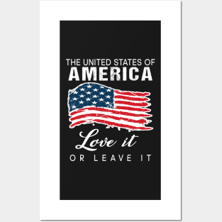 The United sates of America love it or leave it Posters and Art